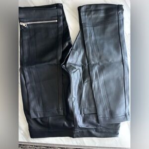 Zara Pleather Black Pants